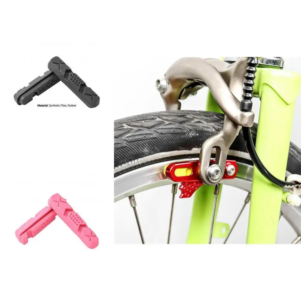 

1Pair Brake Pads Block Universal V Brake Caliper Brake Blocks Fit Seamlessly Ultra-light Road Brake Pads