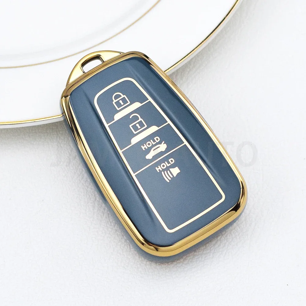 Чехол-брелок из ТПУ с дистанционным управлением и 2/3/4 кнопками для Toyota CHR C-HR Camry Prius