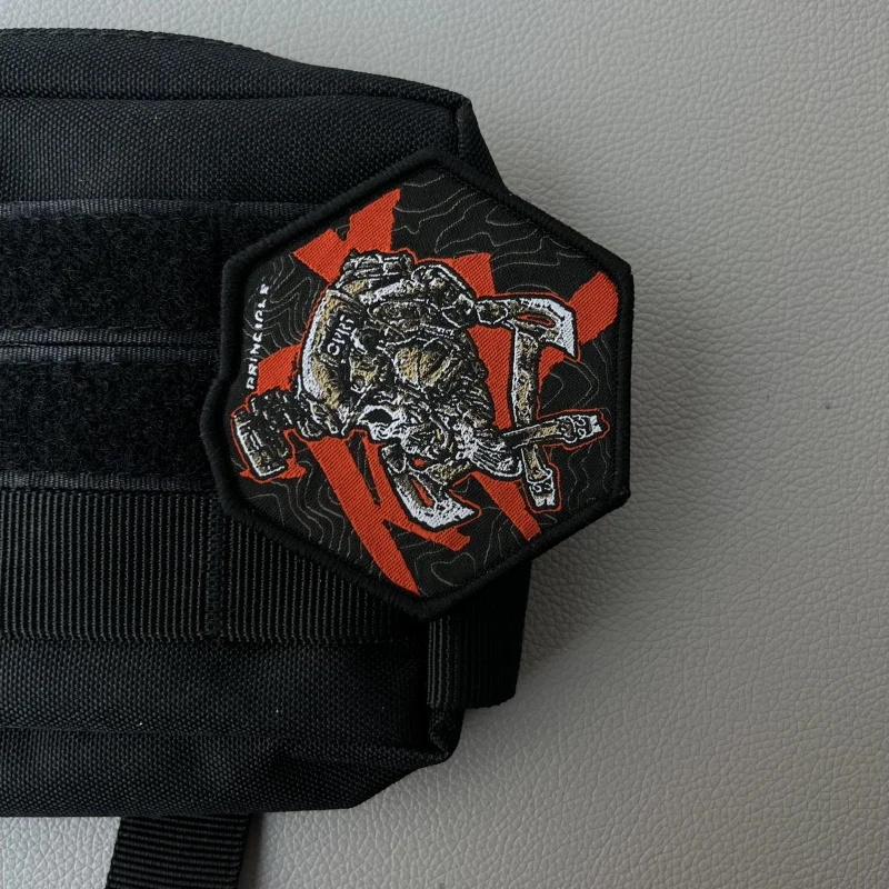 Двойные мечи с черепом вышивка тактический крючок и петля на одежде Любительский