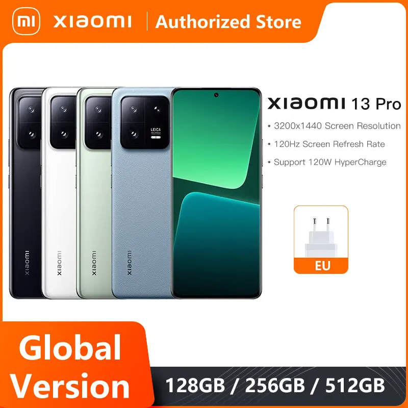 

Global Version Xiaomi 13 Pro 5G Smartphone 50MP Leica Camera Snapdragon 8 Gen 2 IP68 120W HyperCharge 120Hz NFC MIUI 14 based