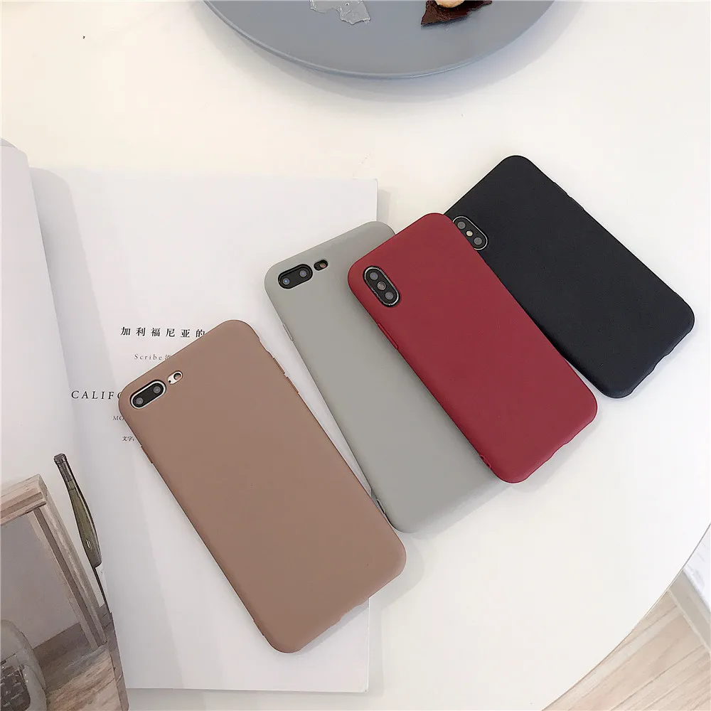 matte silicone phone case for huawei p30 p40 p20 lite p10 mate 20 mate 30 mate 10 lite pro soft tpu candy color back cover coque free global shipping