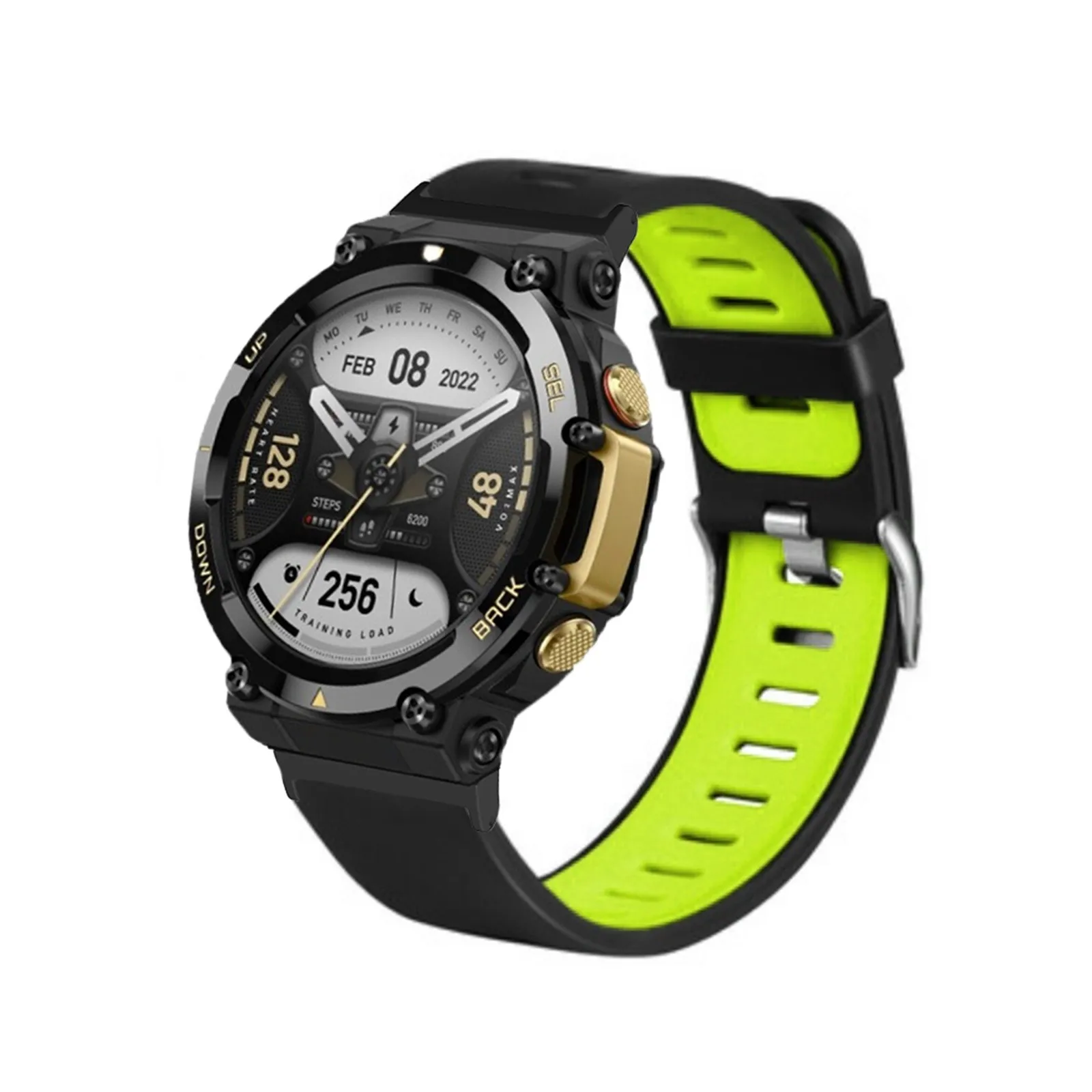 

Подходит для Huami Amazfit T Rex2, двухцветный спортивный сменный Браслет, Широкие ремешки резиновый Баскетбол
