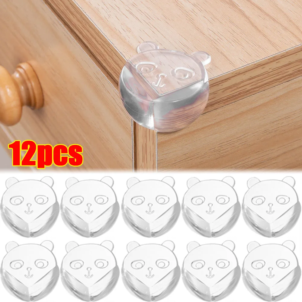 

1/12pcs Child Anti-collision Angle Transparent Safety PVC Table Corner Pad Baby Collision Proof Protector Table Corner Bumper
