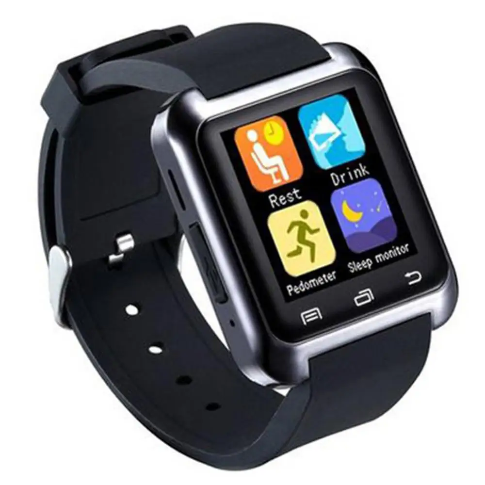 

Bluetooth Smart Watch Men's U80 with Camera Hands-free Call Synchronization SMS Smart Watch Support SIM TF Card for IOS Android
