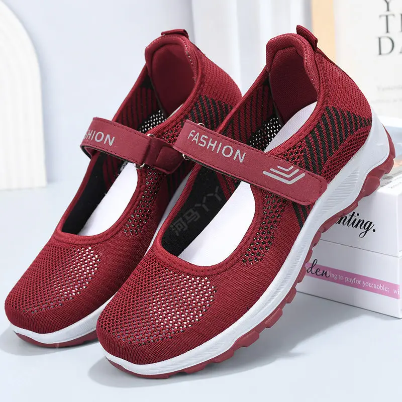 Women's Sneakers Women Walking Shoes Flat Outdoor Comfortable Breathable Casual Mom Boat Shoes Female Soft Sole Lightweight