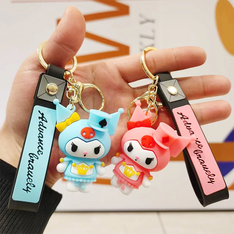 

Kawaii Kuromi сумка кулон аниме Sanrio девчачье сердце милый мультяшный персонаж Строительная игрушка для девочек детский подарок