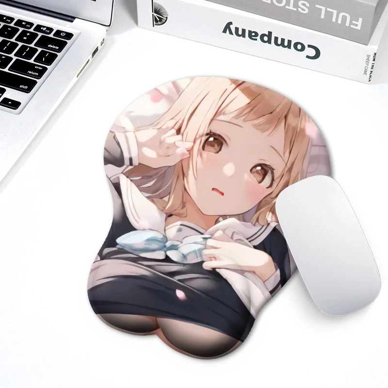 

3d-коврик для мыши с рисунком аниме Hentai Girl, коврик для мыши на запястье, реквизит для косплея