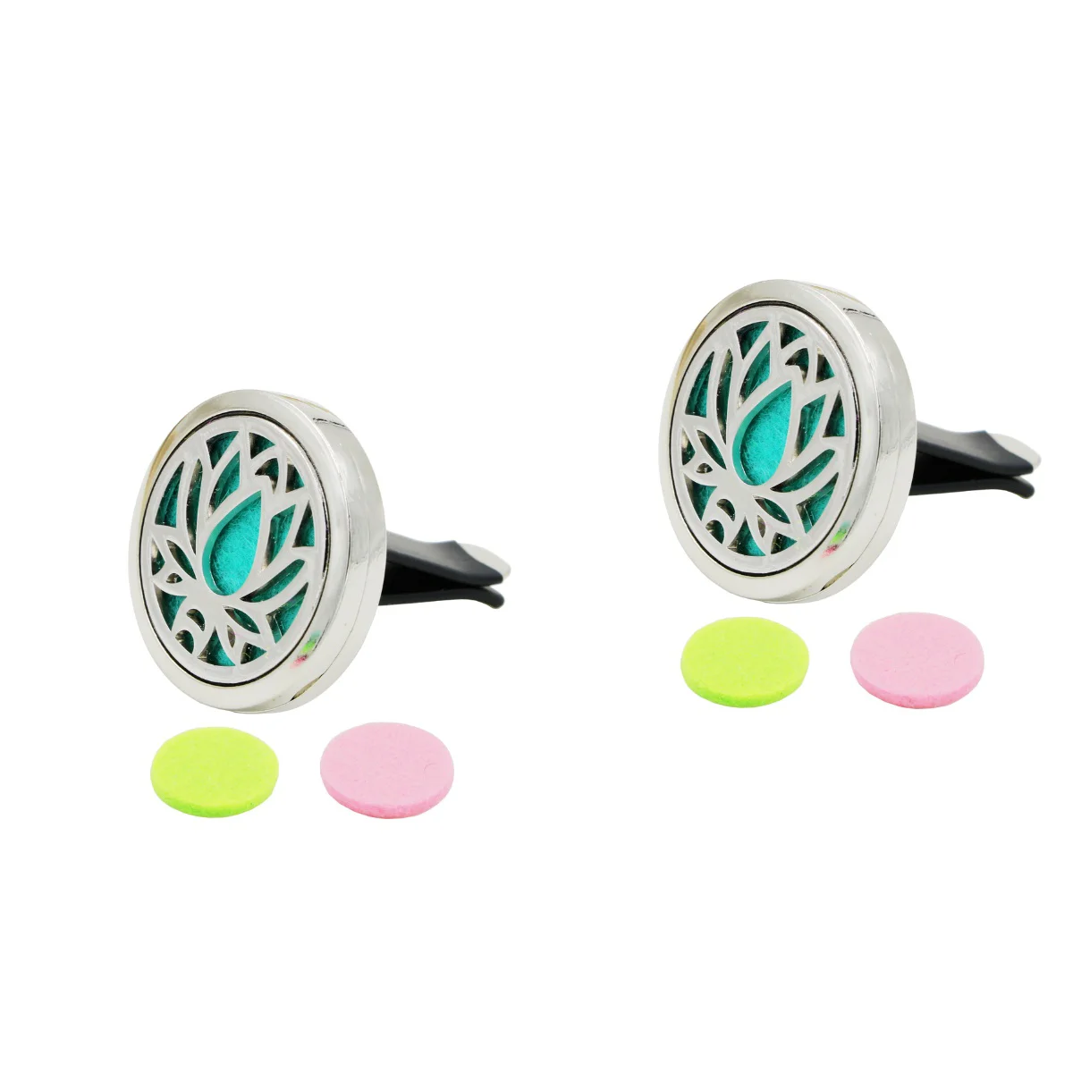 

2pcs Lotus Shape Car Air Freshener Car Perfume Diffuser Clip Car Air Auto Vent Freshener Car Decoration Perfume Locket with
