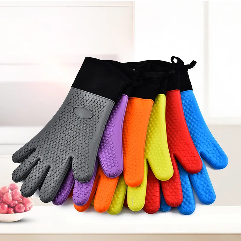 

Sleeve Cloth Silicone Glove Silicone Insulation Rubber Sponge Glove Household Scrubber Kitchen Clean Tools Dropshipping Kitchen