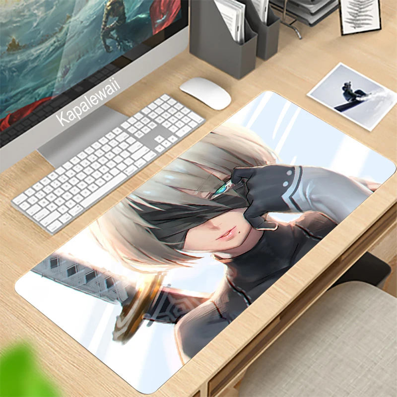 

Nier Automata Gaming Mouse Pad Big Computer Keyboard Mousepad Anime Notebook Gamer Accessories Padmouse 900x400x2mm Table Mat