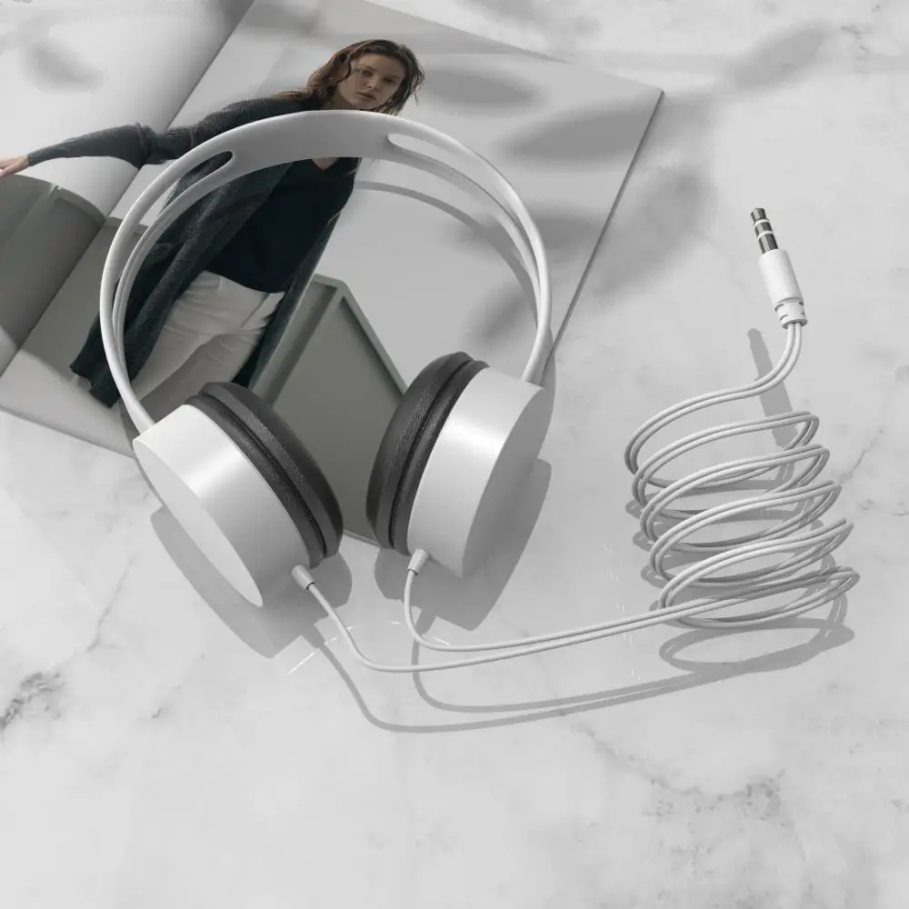 

Potable Music Stereo Earphones Macaron Color Bass Hifi Sound Wired Headset 3.5mm Jack Phone Accessories Wired Headphones