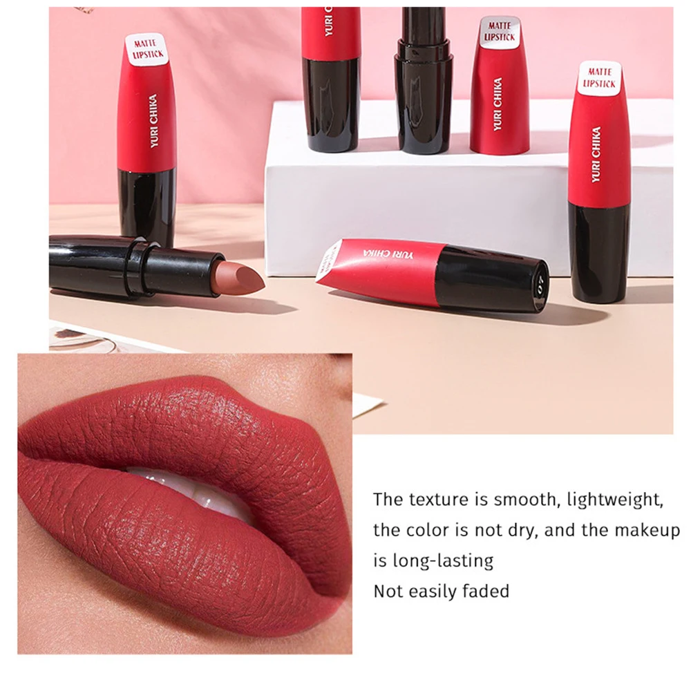 1/3/5 шт. бархатная губная помада не выцветает прилипает к линию губ насыщенный