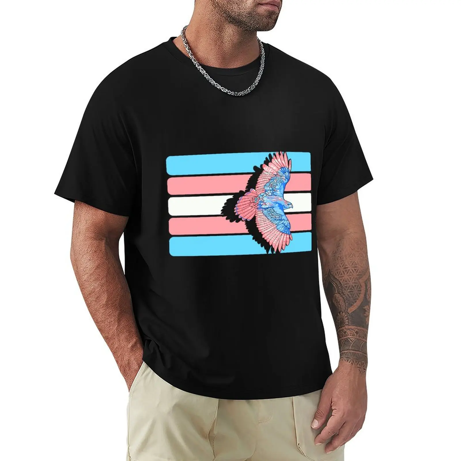 Футболка Trans Flag tobias дизайнерские рубашки для мальчика с рисунком аниме большие и