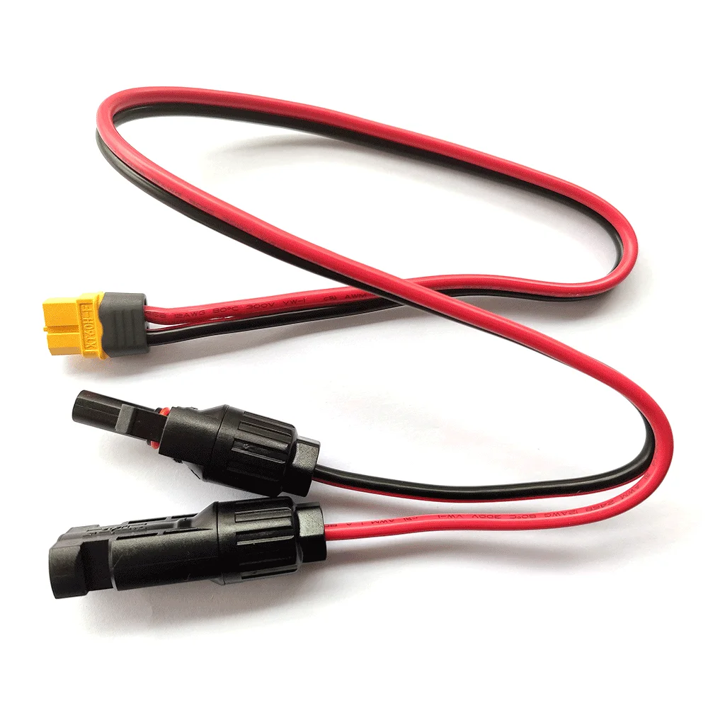 Шнур питания 12awg XT60 мама-коннектор солнечной панели зарядный кабель для хранения
