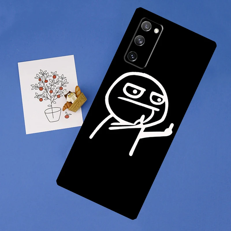 Забавные мемы на средний палец для Samsung Galaxy S21 S20 FE Ultra S10 S10e S9 S8 Plus Note 10 20 чехол