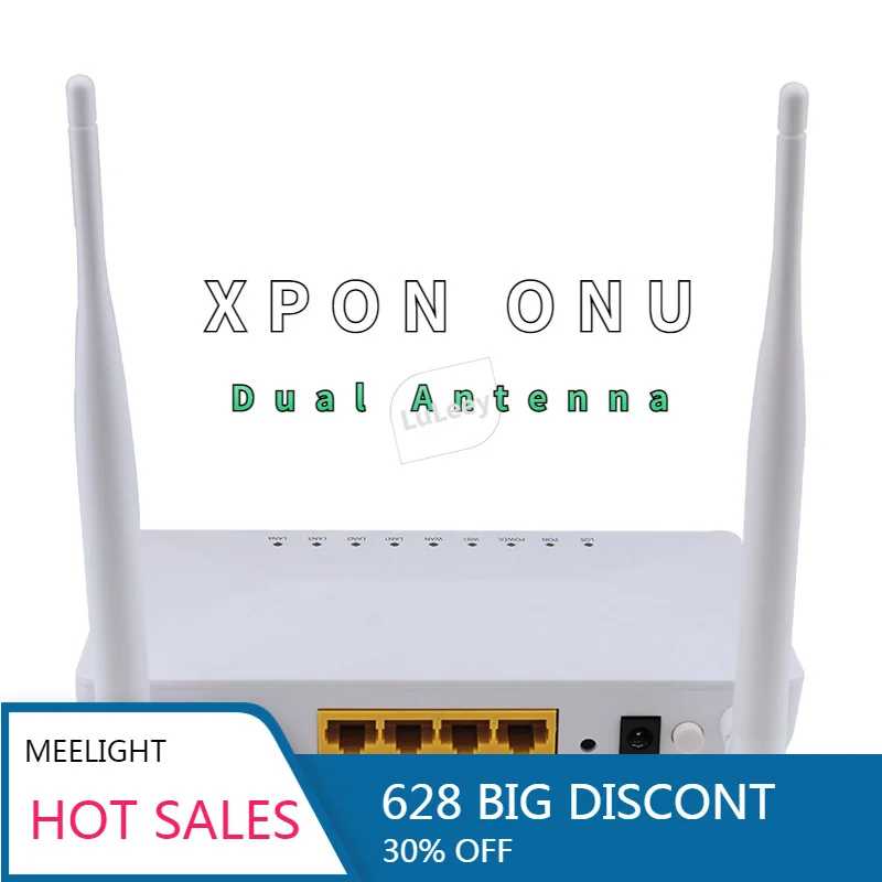 

XPON ONT 4 порта ONU беспроводной GPON или EPON двойная антенна 1,25g/2,5g 1ge 3Fe 1fxs WiFi xpon оптоволоконное терминальное оборудование ONT ZTE