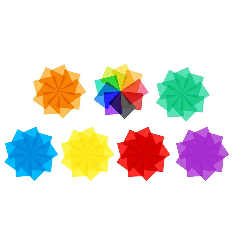 9 шт. гелевые светофильтры для коррекции цвета