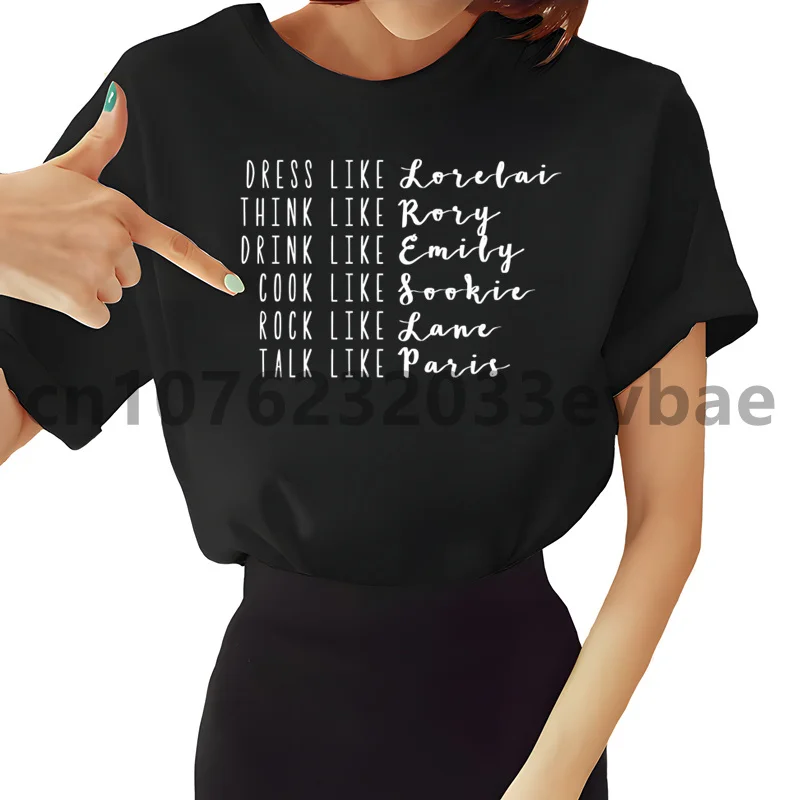

Gilmore Girls Cartoon Luke's Dinner Women New Fashion Hip Hop T Shirt Men Women Harajuku Print Tees Tops