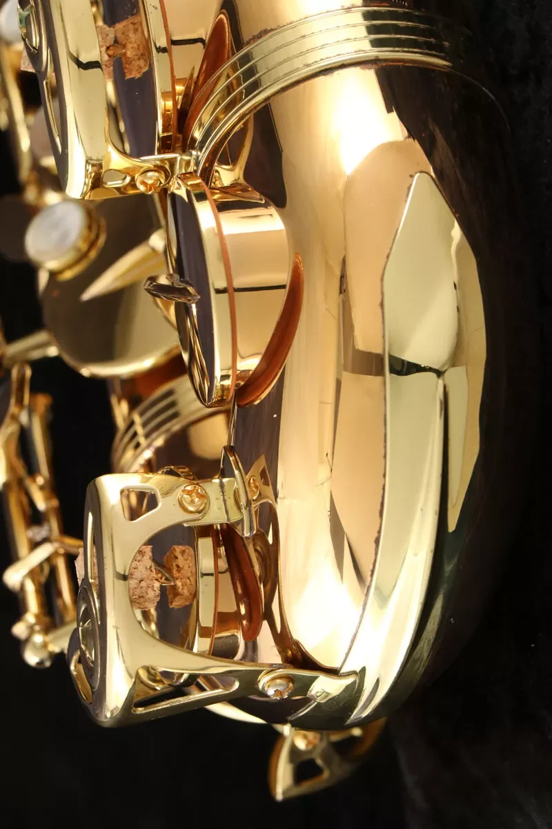 Японский альт-саксофон A-902 плоский E-фосфор медь розовое золото