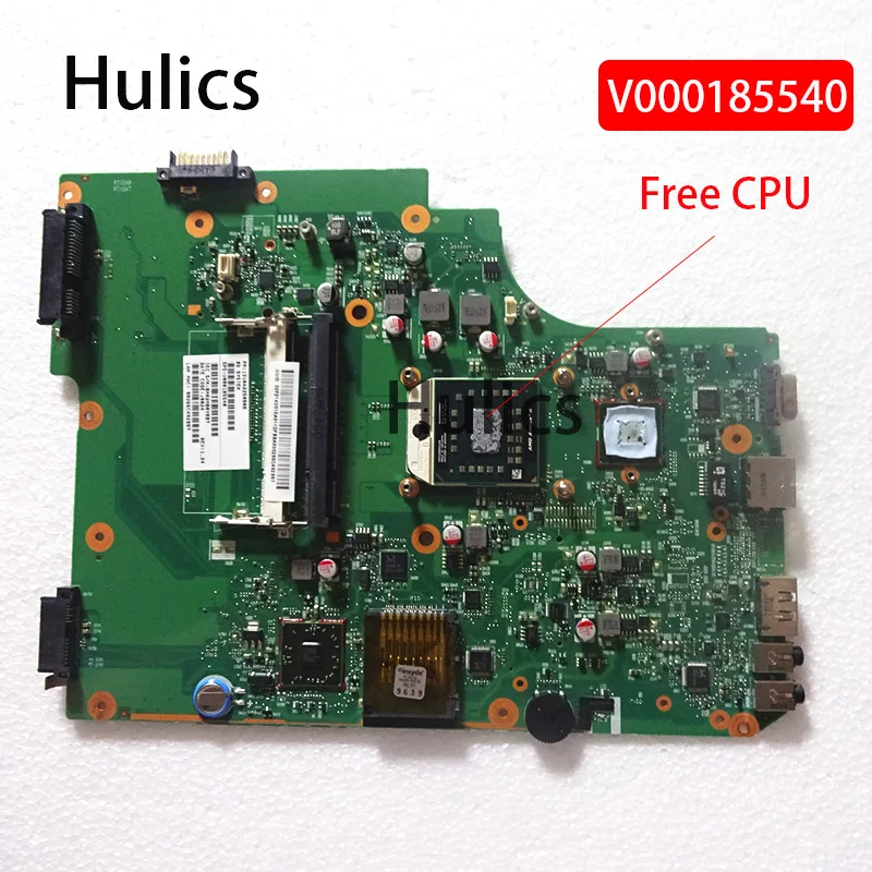 Hulics Used Mainboard For Toshiba Satellite L505D Laptop Motherboard V000185540 Main Board FREE CPU |