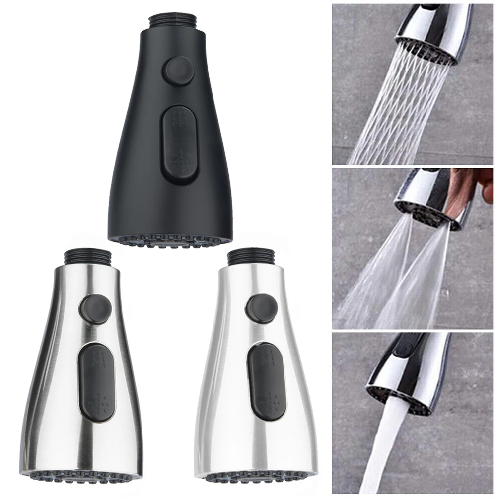 

G1/2 Kitchen Faucet Sprayer Head Replacement - Pull Down Faucet Spray Head 3 Function Kitchen Tap Spray Spout Part