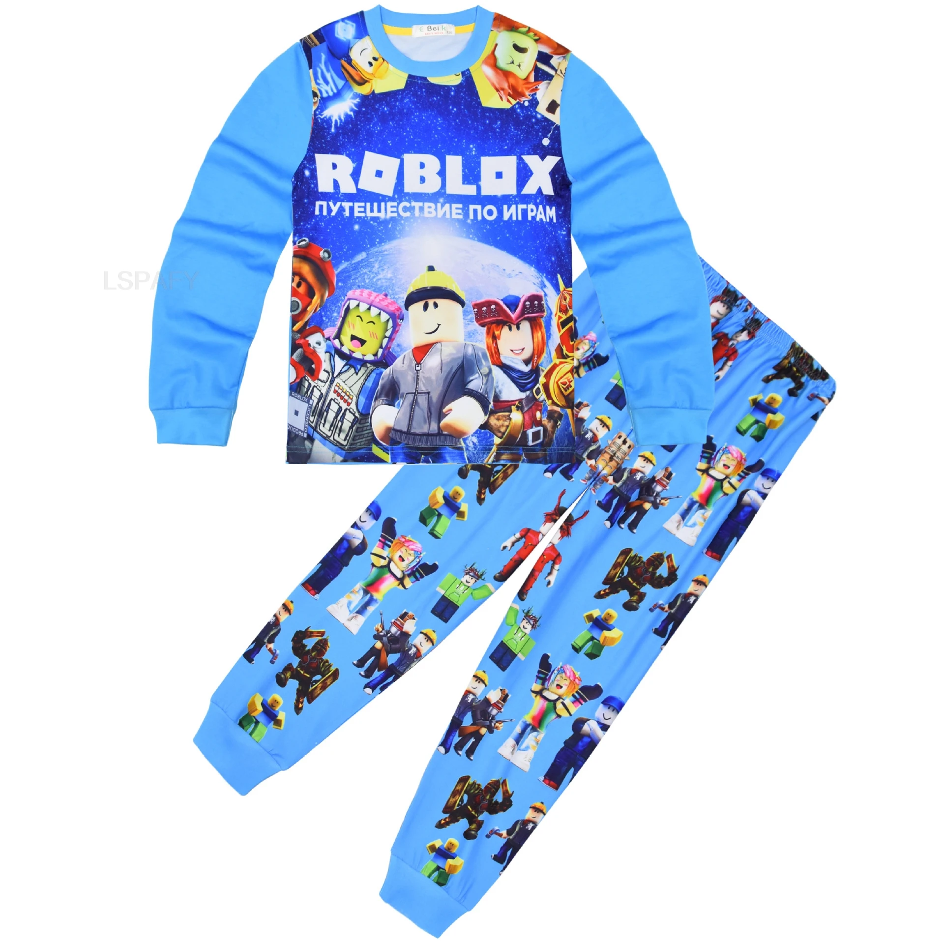 Горячая игра Roblox одежда для детей среднего и старшего возраста домашняя костюм