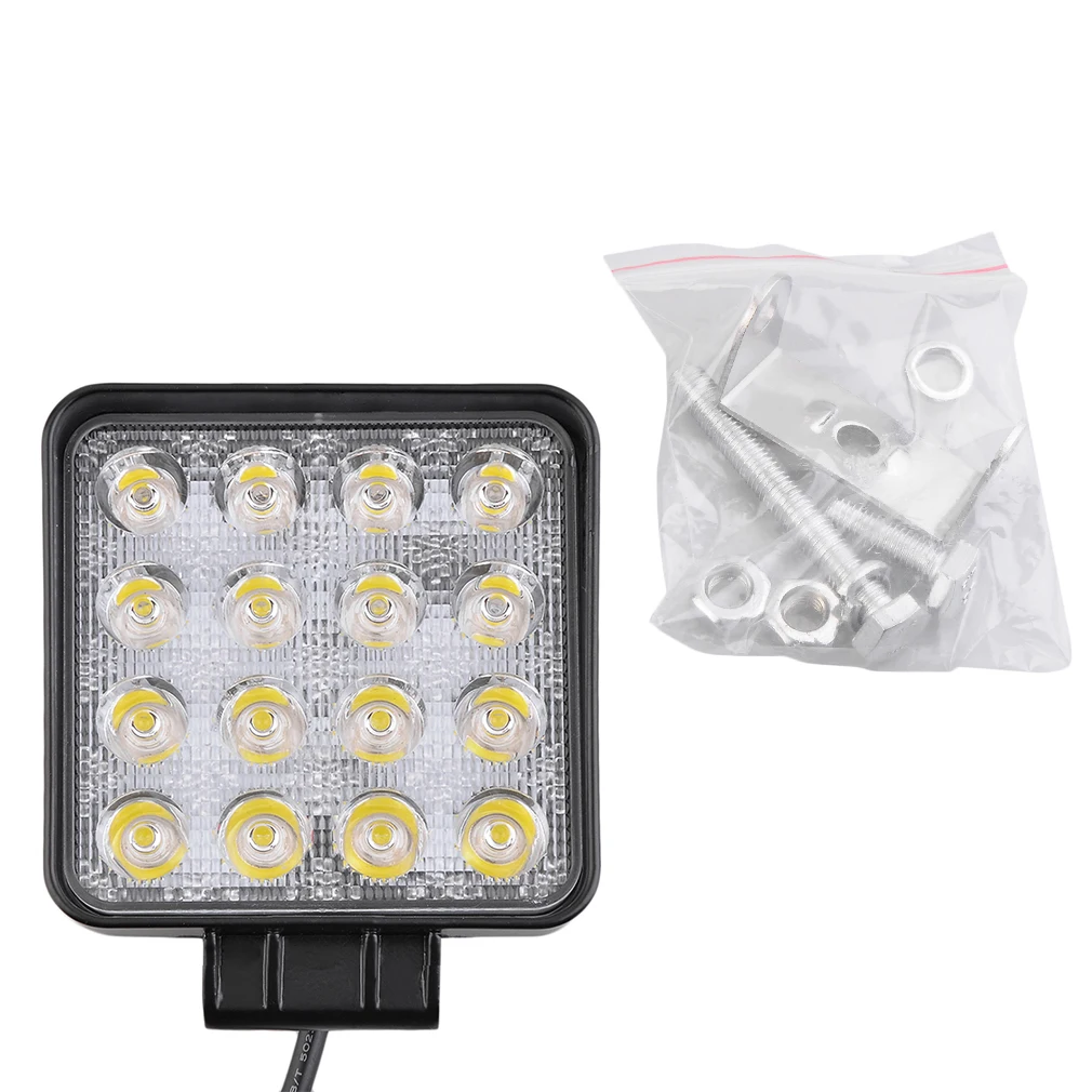 

Суперъяркий автомобильный рабочий светильник 48 Вт, 16 светодиодов, 12 В, 60 градусов, энергосберегающий, для автомобилей, грузовиков, дорожный ...