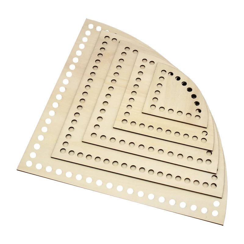 Tailai 1 комплект 5 штук органические деревянные вязальные спицы и стандартная База