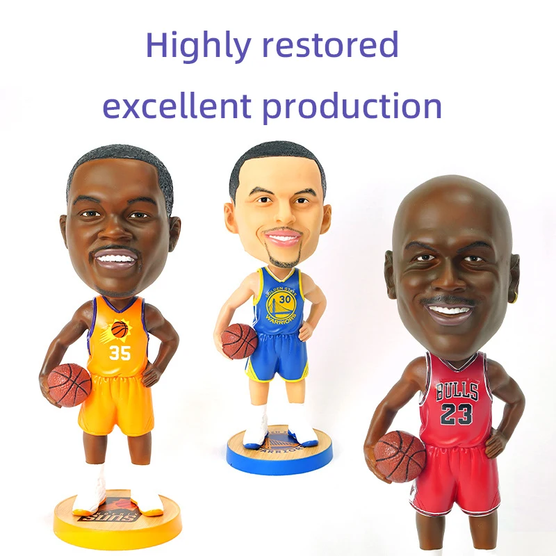 Фото 20 см MINISO и NBA баскетбольная звезда ПВХ фигурка встряхивающейся головой фигурка украшение дома орнамент произведения искусства подарок бойфренду на день рождения №2