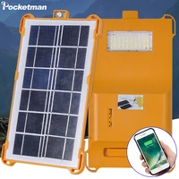 pocketman 50led solar rechargeable emergency light outdoor lighting multi functional magnet panel solar tent light camping light