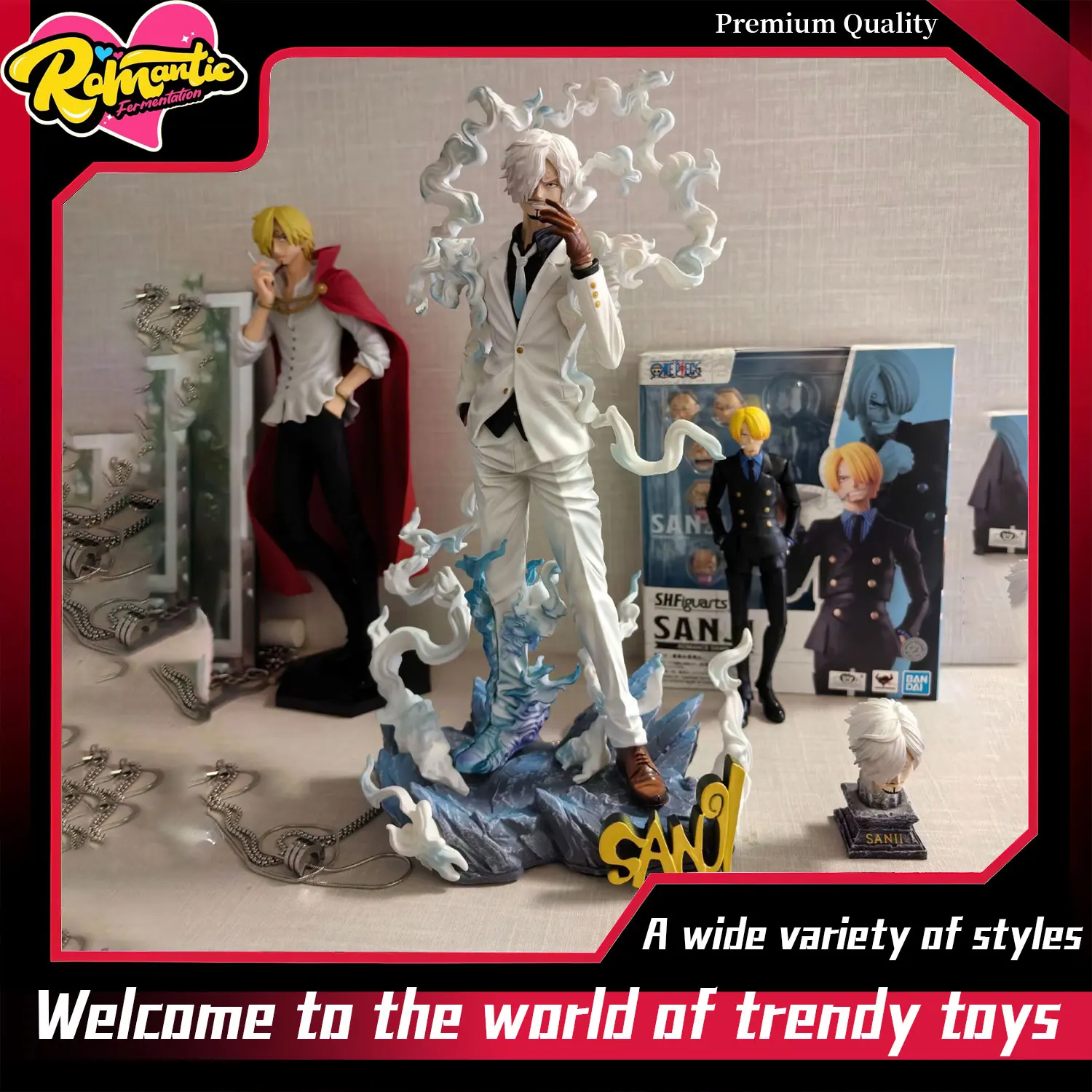 Фото Фигурка Sanji Nikka Anime GK, модная игрушка, статуэтка, сувенир, украшение для стола, подарок на день рождения, популярный товар №1