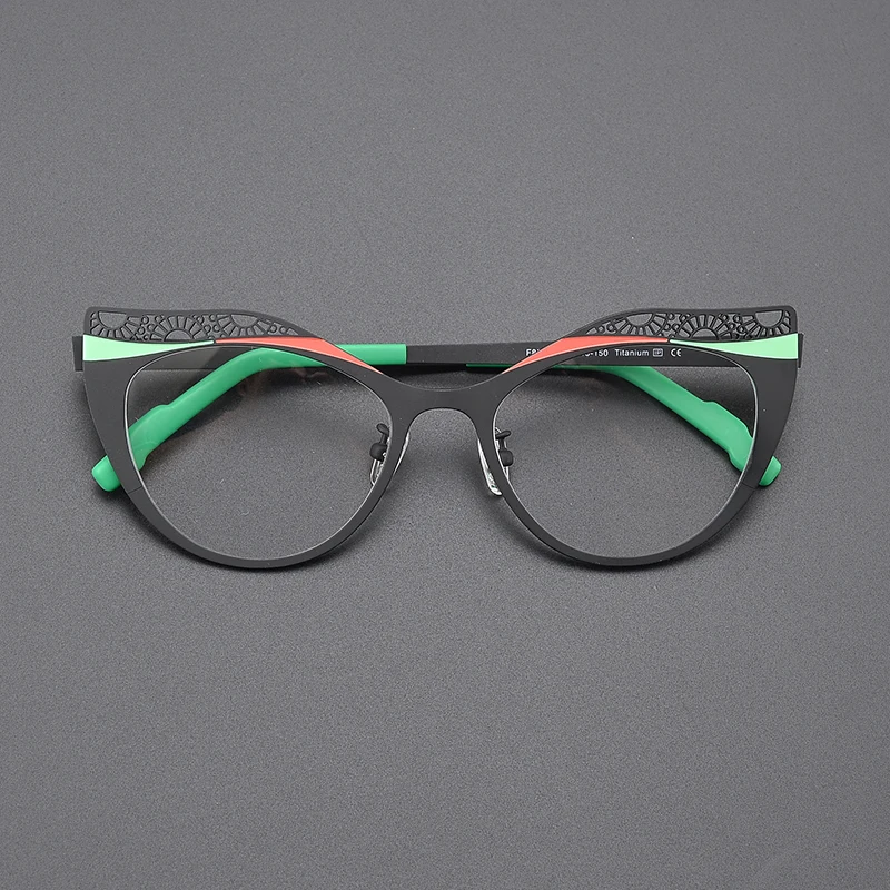 Цветная Ультралегкая титановая нишевая оправа для очков мужчин и женщин Модный