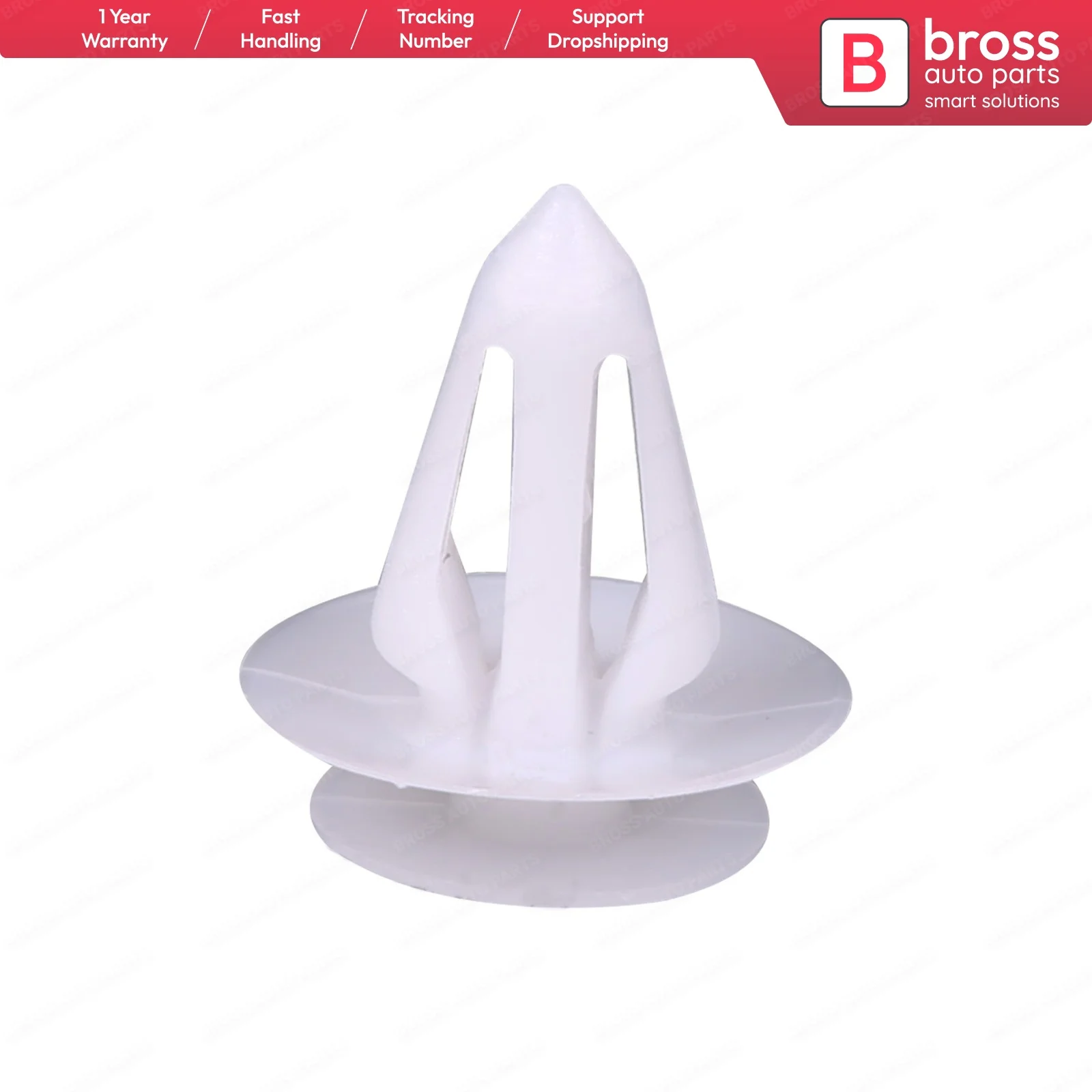 

BCF1735 10 Pieces Universal Door Trim Panel Retainer Clips, White for Opel Ford GM Audi : 2345959, 90457899, 1008086