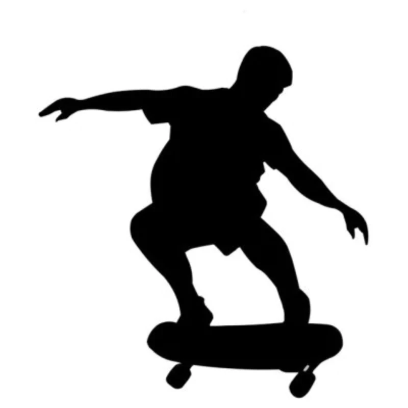 

Boy Skateboarding Pattern Cool Car Stickers Window Decal Vinyl Car Rear windshield Modern Style,14cm*13cm