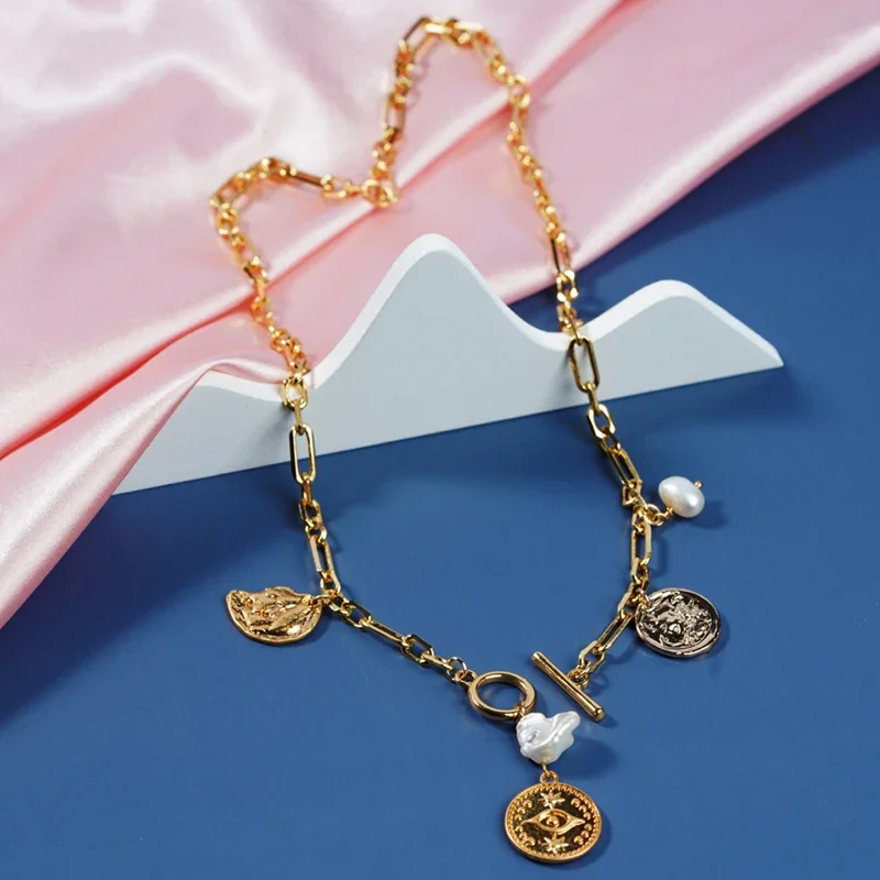 Винтажное ожерелье с жемчугом в стиле барокко