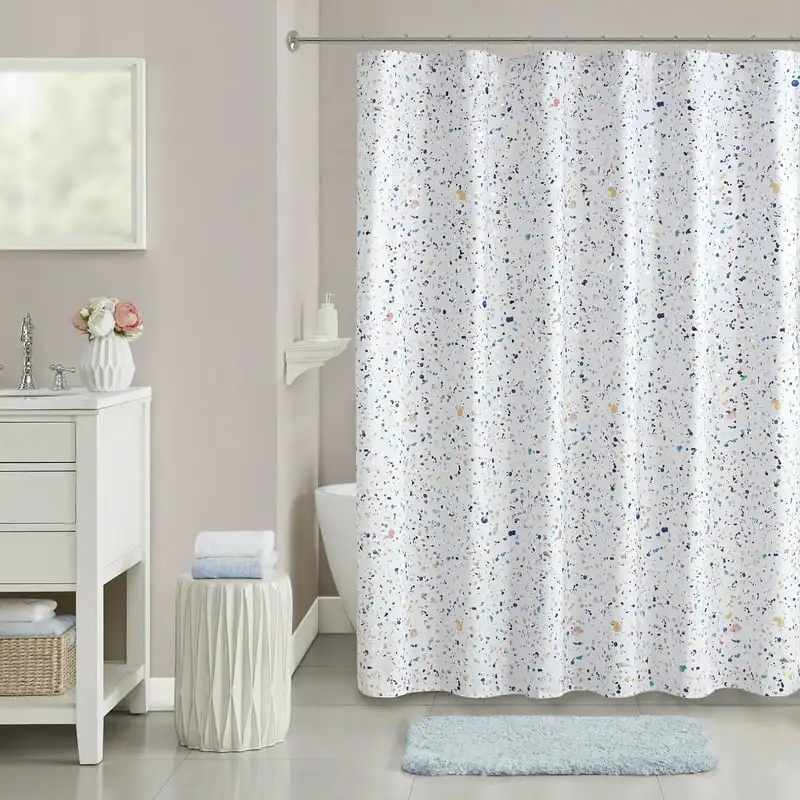 

Shower Curtain, 72x72, Printed Geometric Microfiber, Unlined, Multicolor Cortinas de baño tela impermeable Totoro bathroom Cosa