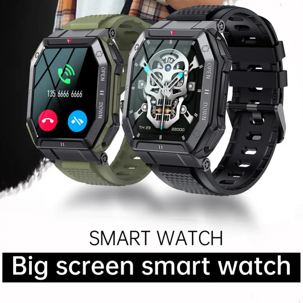 

Smart Watch Waterproof Custom Dial Bluetooth Smartwatch Health Monitor 1.85inch Hd Outdoor Sports For Android Ios
