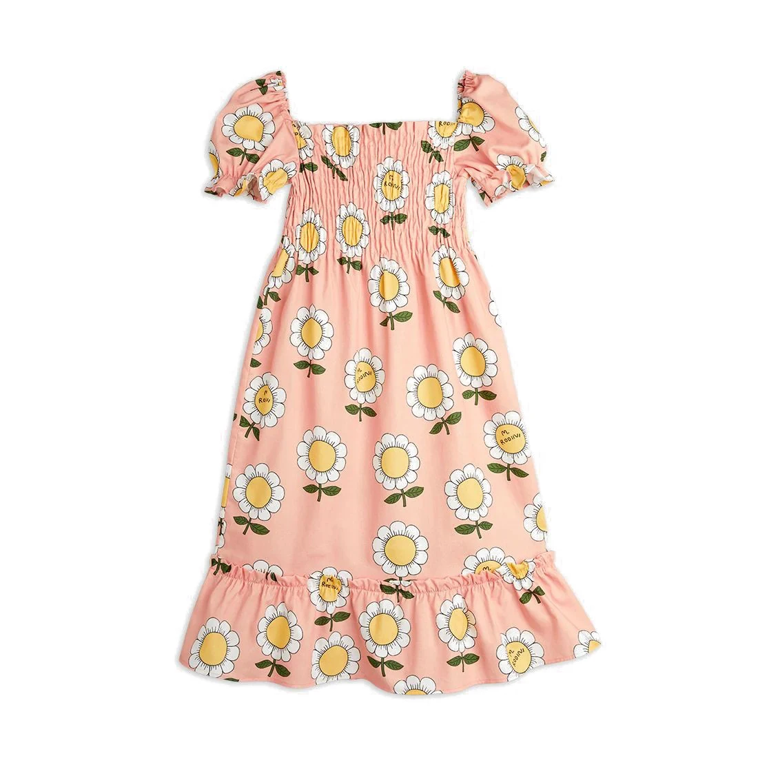 2022 MR Spring and Summer New Boys and Girls Sunflower Flower Panda Series Casual Dress