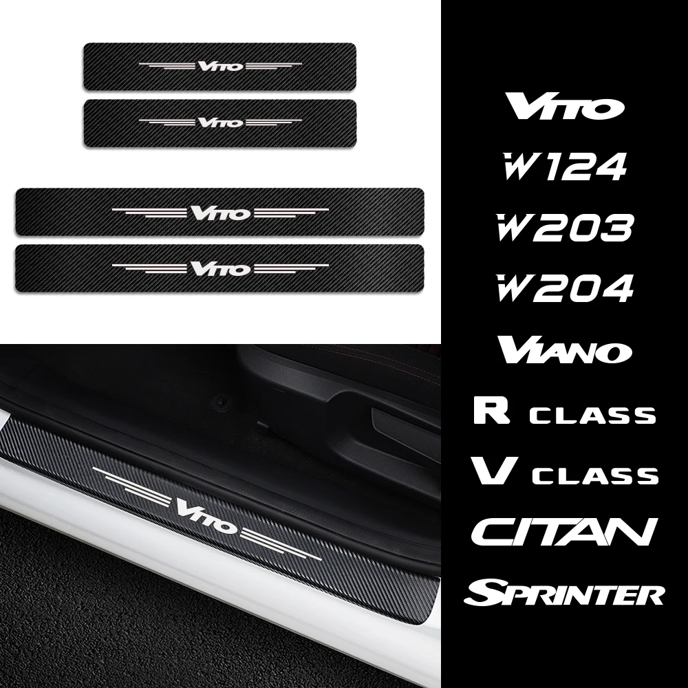 Аксессуары для автомобильной двери, защита порога для Mercedes Benz W204 C63 AMG W203 W124 VITO SPRINTER CITAN R V CLASS VIANO Аксессуары для автомобильной двери, защита порога для Mercedes Benz W204 C63 AMG W203 W124 VITO SPRINTER CITAN R V CLASS VIANO