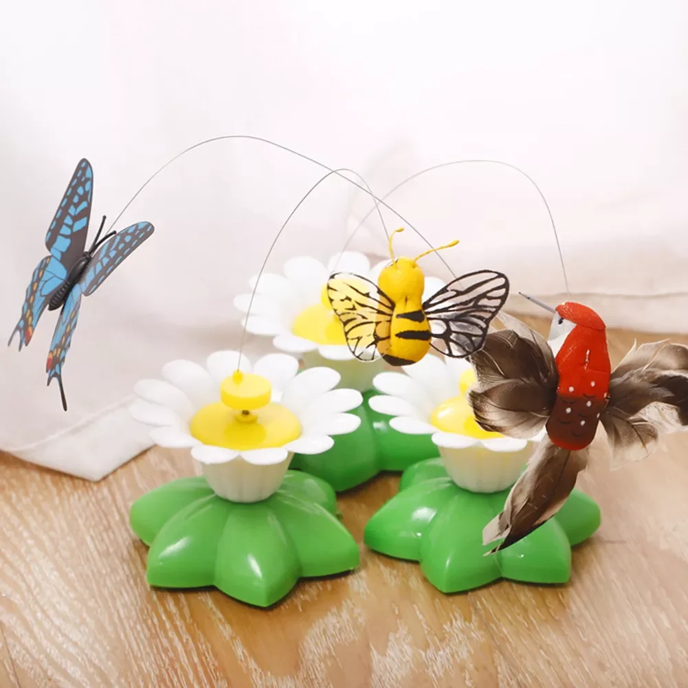 

Electric Rotating Bird Colorful Butterfly Interactive Funny Cat Toys Automatic Teaser Pet Kitten Dog Scratch Trainning Exercise