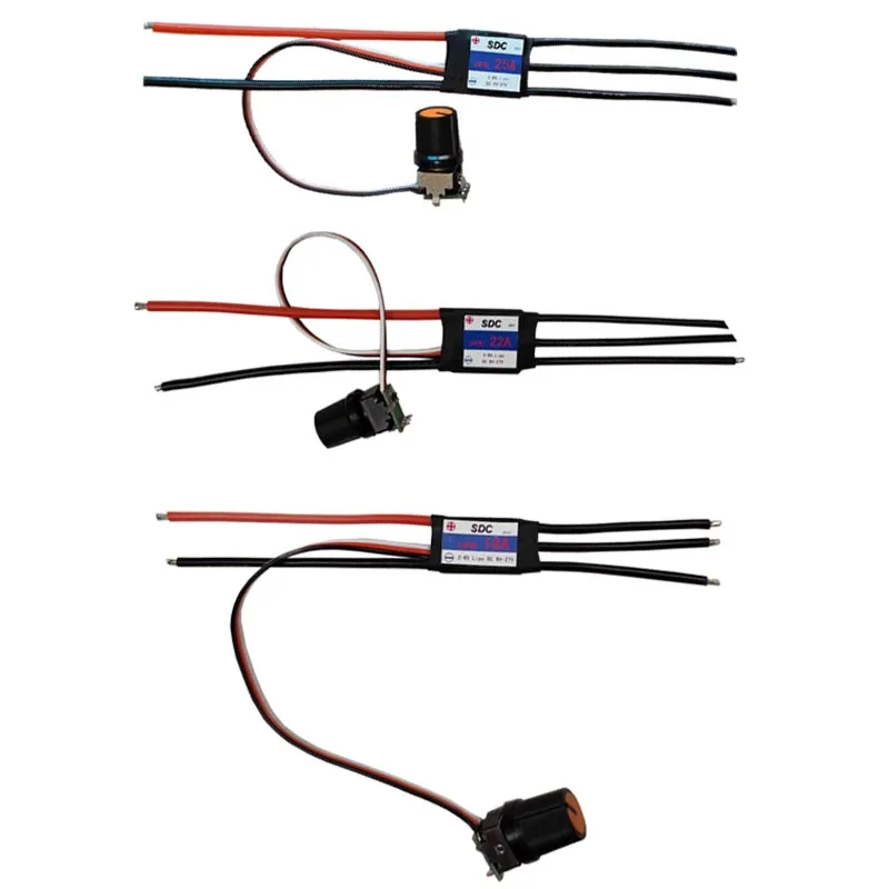 1 шт. 6 В-27 В двусторонний 3-фазный бесщеточный контроллер двигателя 18/22/25 А модуль