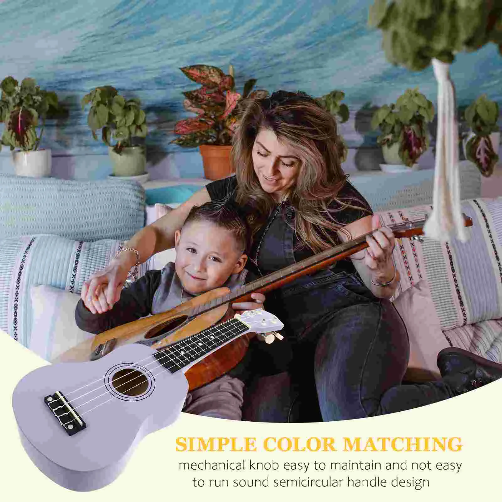 

Mini Acoustic Guitar 4 Strings Children Musical Instruments Classical Kids Play Early Educational Learning Gift with