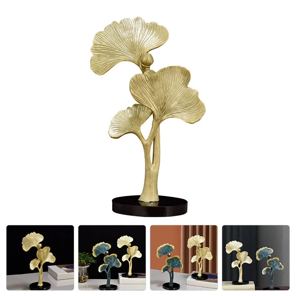 

Ginkgo Leaf Resin Desktop Ornament Ginkgo Leaf Adornment Home Decoration
