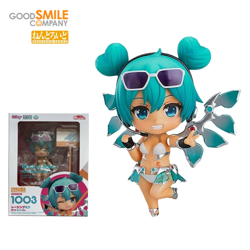 

Original Stock GSC Good Smile NENDOROID 1003 Hatsune Miku GT Project Racing Miku 2013 Sepang Ver VOCALOID Model Toys Doll Gift