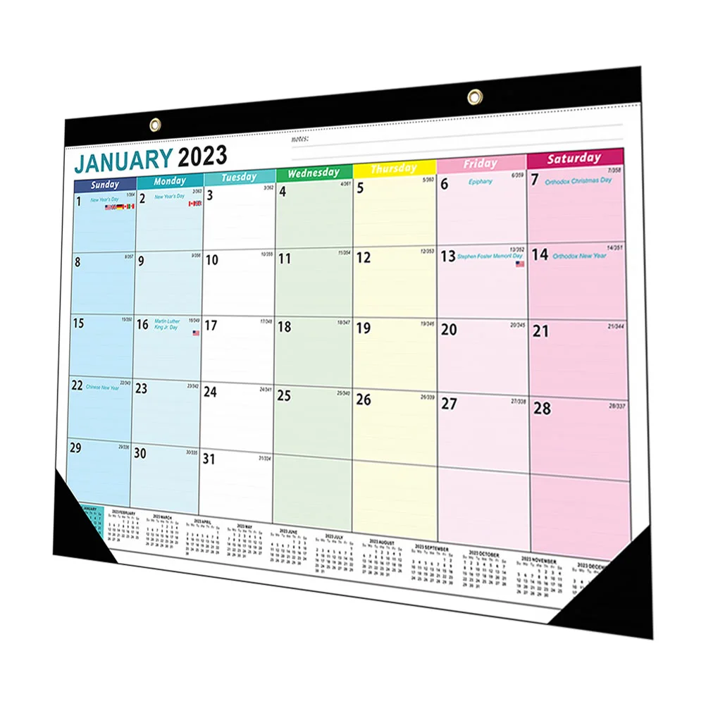 

Декоративный ежемесячный календарь, многофункциональные настольные настенные крючки, подвесные настенные календари, украшение, английский планировщик