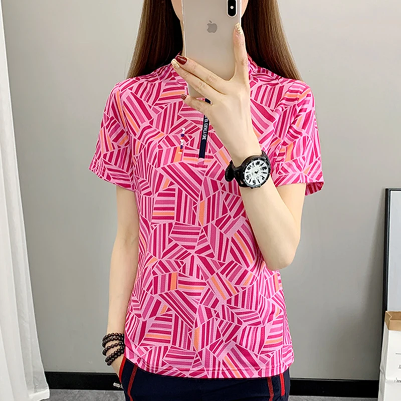 Women's Summer Running T-Shirt Activewear Short Sleeve Workout Shirt Training Clothing Quick Dry Sports Top