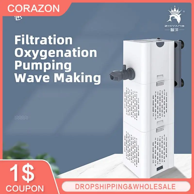 

Wave Generator Silent 220v/110v Aquarium Filter Pump Fish Tank Supplies Fish Tank Air Oxygen Aerator Energy Saving Eu/ue/uk Mini