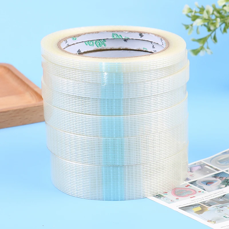 

25M Grid Fiber Tape Toy Airplane Model Super Strong Mesh Single-Sided Tape