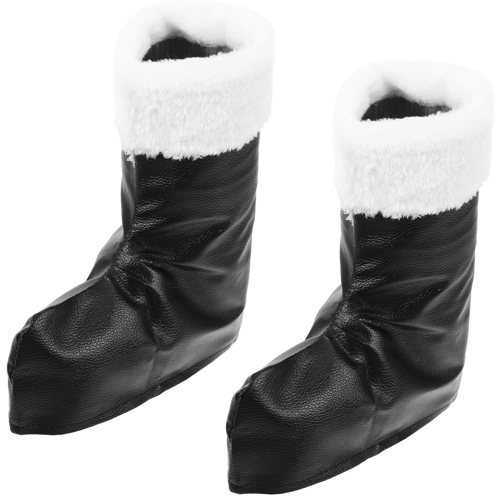 

Decorative Boot Santa Claus Costume Accessories Christmas Prop Cosplay Costume Party Favors Cover Shoe Boot Cover Costume
