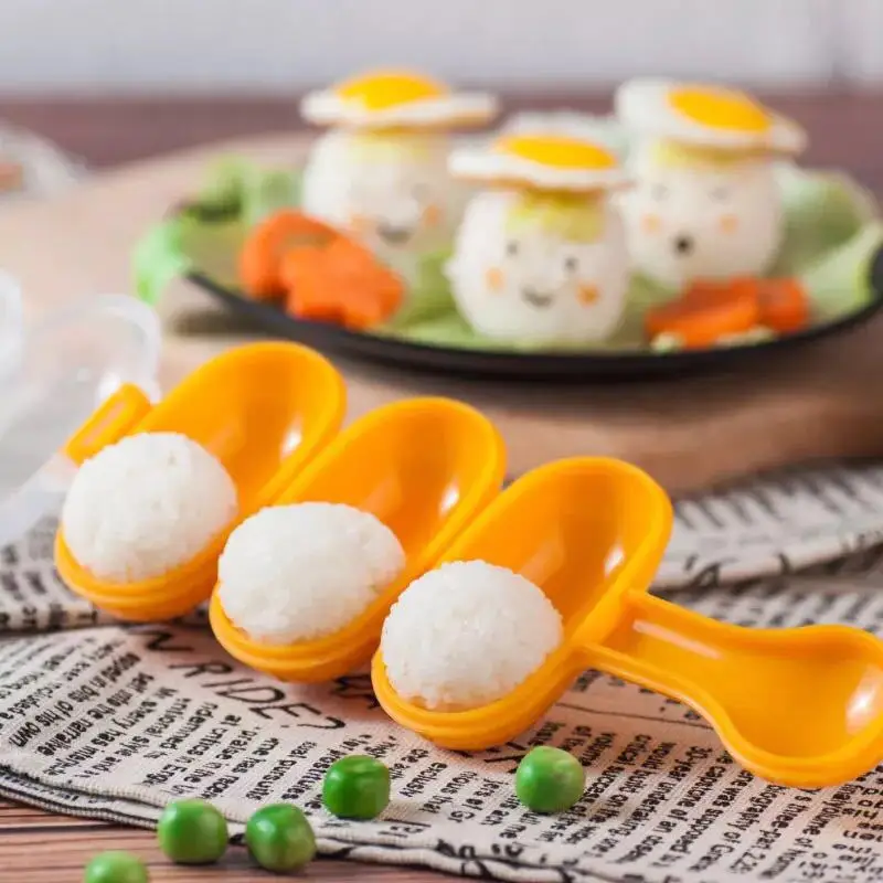 

2Pc/Set Creativity Rice Ball Molds Sushi Mold Maker Diy Kitchen Sushi Making Tools Bento Accessories Free Shipping Items